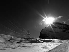 Sonnige Bergwelt